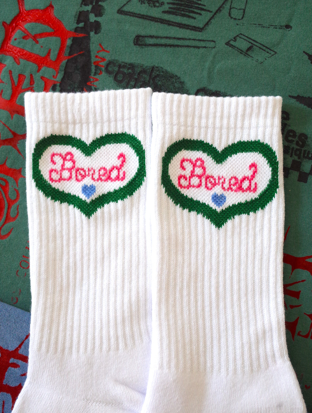 Bored Heart Socks