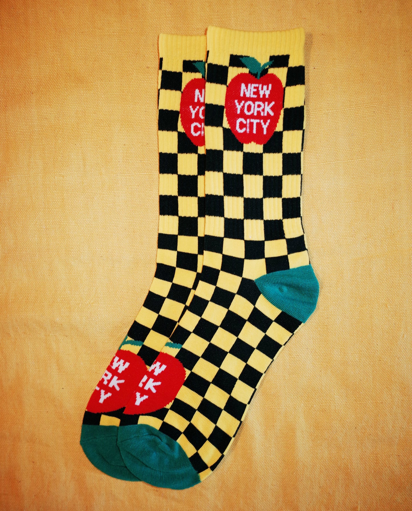 NYC Taxi Apple Sock