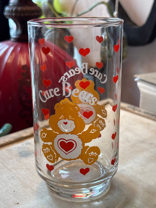 Vintage 1984 Care Bears “Tenderheart” drinking glass