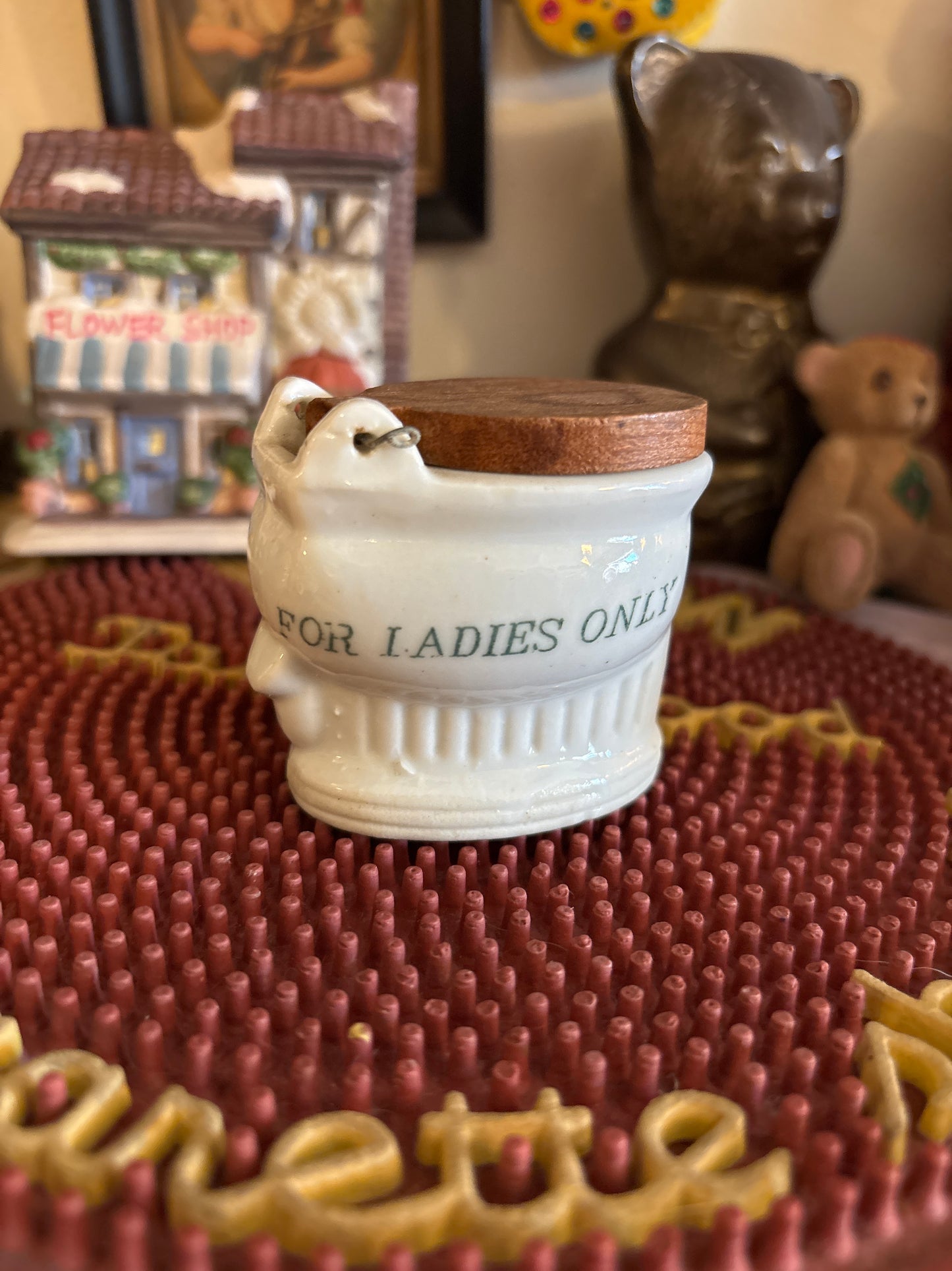 “For Ladies Only” Miniature Toilet