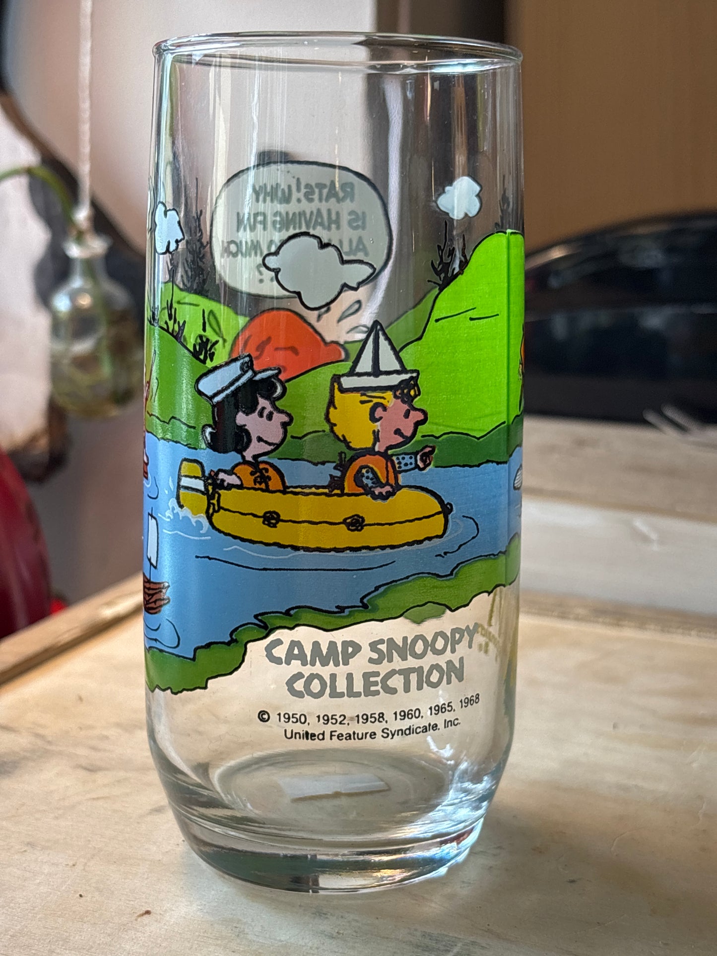 1968 “CAMP SNOOPY COLLECTION” McDonald’s drinking glass #2