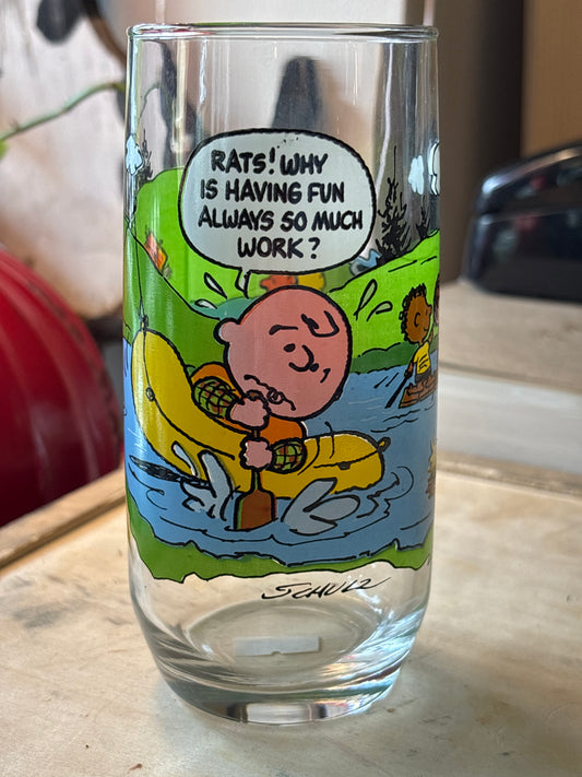 1968 “CAMP SNOOPY COLLECTION” McDonald’s drinking glass #2