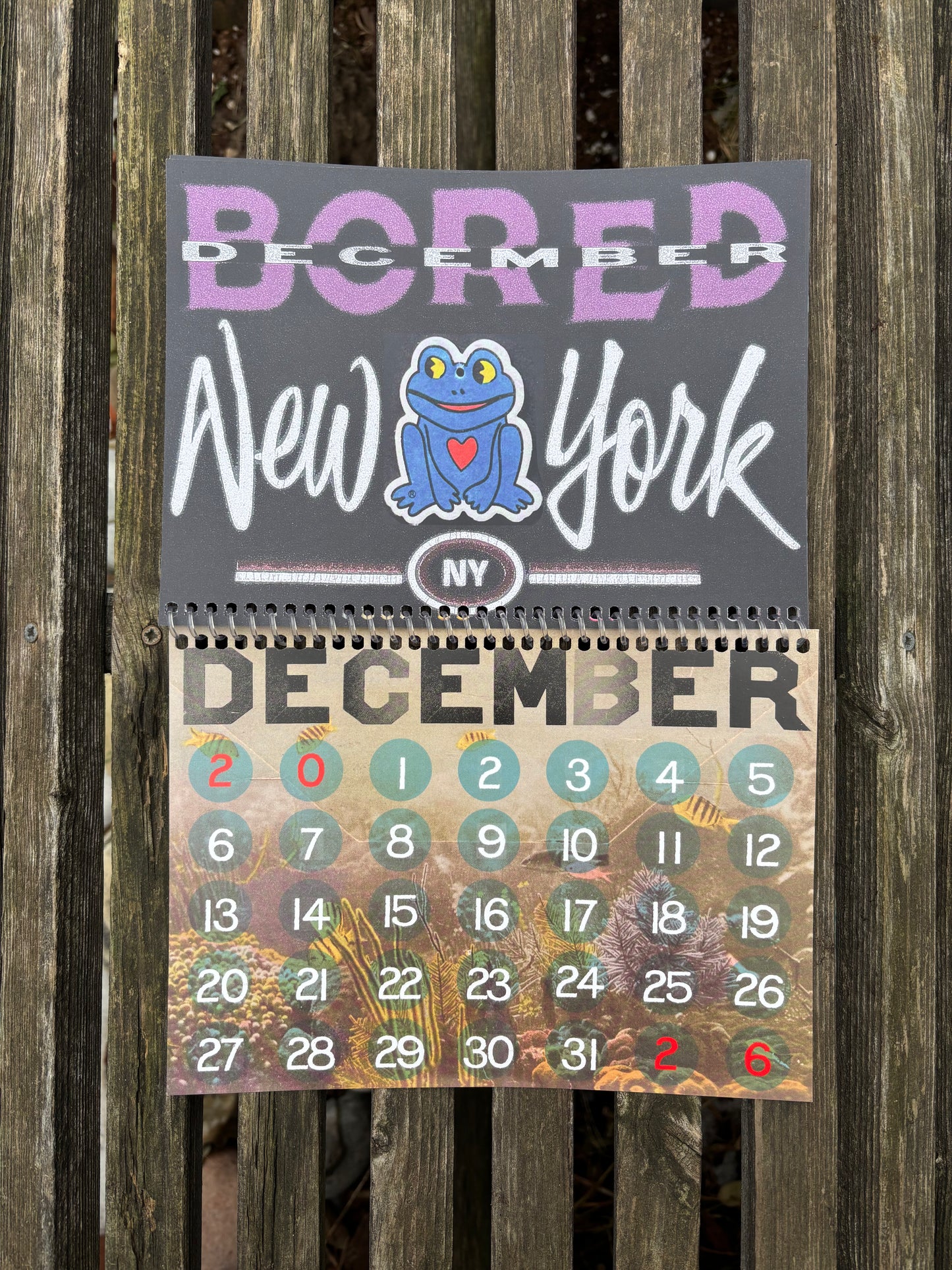 Bored 2026 Calendar