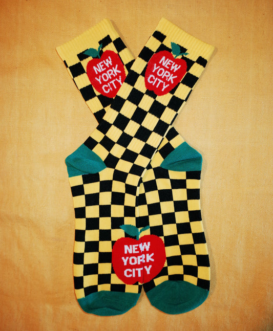 NYC Taxi Apple Sock